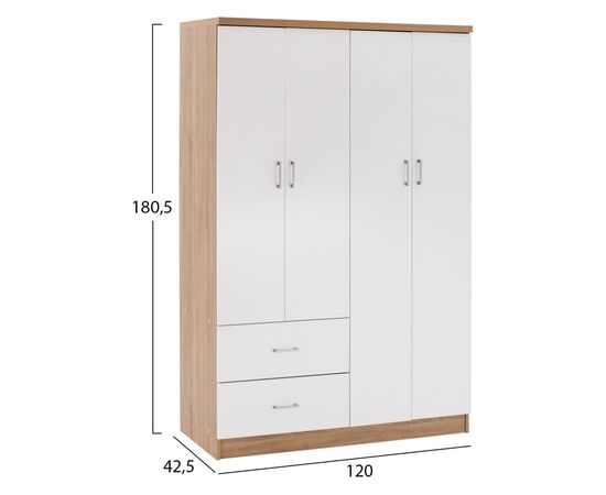ΝΤΟΥΛΑΠΑ 4ΦΥΛΛΗ ME 2 ΣΥΡΤΑΡΙΑ BLAKELY HM339.06 SONAMA ΛΕΥΚΗ 120Χ42,5Χ180,5 εκ. - ΝΤΟΥΛΑΠΕΣ στο Milonadakis.gr