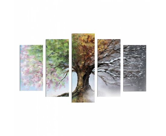 ΠΕΝΤΑΠΤΥΧΟΣ ΠΙΝΑΚΑΣ MDF FOUR SEASONS HM7206.05 100X60x0,3 εκ. - ΠΙΝΑΚΕΣ στο Milonadakis.gr