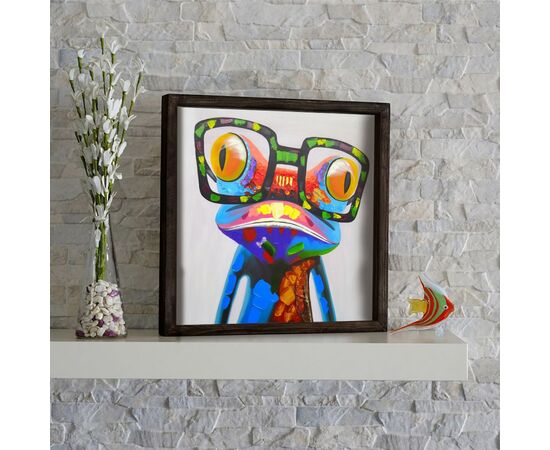 ΠΙΝΑΚΑΣ ΚΑΜΒΑΣ FUNKY FROG HM7326 33Χ33 εκ. - ΠΙΝΑΚΕΣ στο Milonadakis.gr