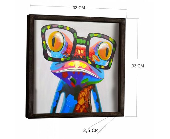 ΠΙΝΑΚΑΣ ΚΑΜΒΑΣ FUNKY FROG HM7326 33Χ33 εκ. - ΠΙΝΑΚΕΣ στο Milonadakis.gr