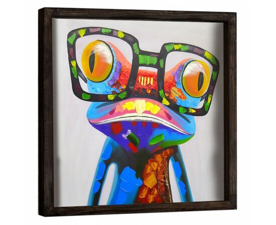 ΠΙΝΑΚΑΣ ΚΑΜΒΑΣ FUNKY FROG HM7326 33Χ33 εκ. - ΠΙΝΑΚΕΣ στο Milonadakis.gr