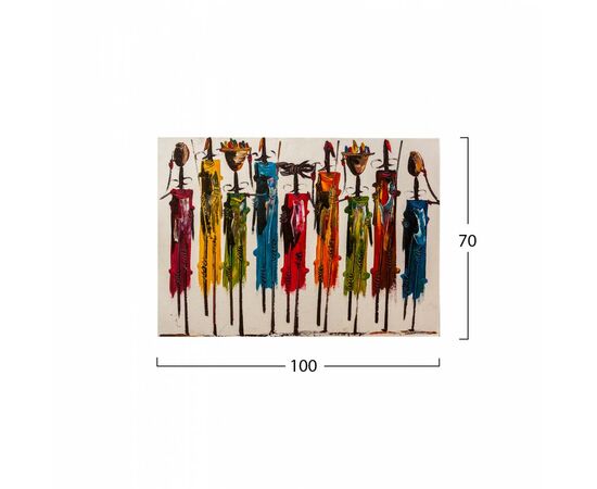 ΠΙΝΑΚΑΣ ΚΑΜΒΑΣ COLORFUL AFRICAN ART HM7197.02 100X3X70 εκ. - ΠΙΝΑΚΕΣ στο Milonadakis.gr