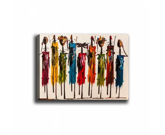 ΠΙΝΑΚΑΣ ΚΑΜΒΑΣ COLORFUL AFRICAN ART HM7197.02 100X3X70 εκ. - ΠΙΝΑΚΕΣ στο Milonadakis.gr
