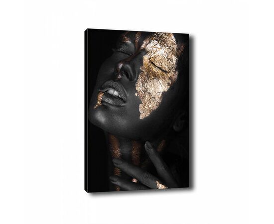 ΠΙΝΑΚΑΣ ΚΑΜΒΑΣ DARK SKINNED GIRL WITH GOLD MAKEUP HM7196.01 50X3X70 εκ. - ΠΙΝΑΚΕΣ στο Milonadakis.gr