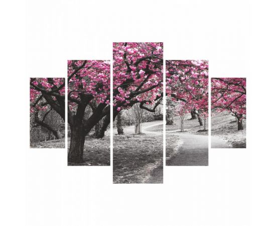 ΠΙΝΑΚΑΣ ΠΕΝΤΑΠΤΥΧΟ MDF BLOOMING TREE 82Χ56x3  HM7207.04 - ΠΙΝΑΚΕΣ στο Milonadakis.gr