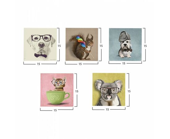 ΠΙΝΑΚΑΣ ΠΕΝΤΑΠΤΥΧΟ MDF CLEVER PETS HM7205.01 75X0,3X15 εκ. - ΠΙΝΑΚΕΣ στο Milonadakis.gr