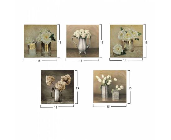 ΠΙΝΑΚΑΣ ΠΕΝΤΑΠΤΥΧΟ MDF ROMANTIC FLOWERS HM7205.02 75X0,3X15 εκ. - ΠΙΝΑΚΕΣ στο Milonadakis.gr