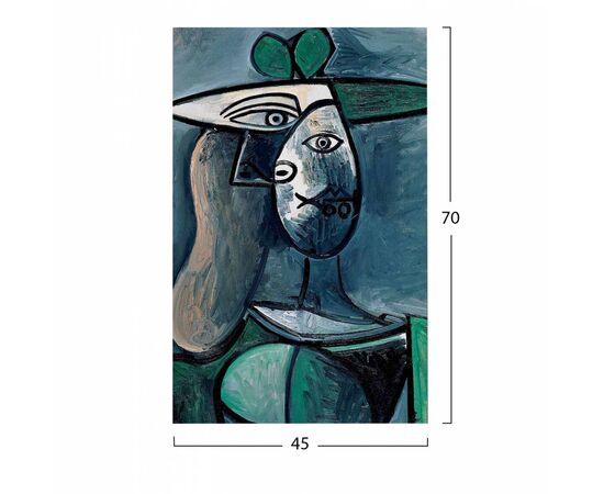 ΠΙΝΑΚΑΣ ΤΥΠΟΥ WOMAN WITH GREEN HAT HM7193.01 45X70X3 εκ. - ΠΙΝΑΚΕΣ στο Milonadakis.gr