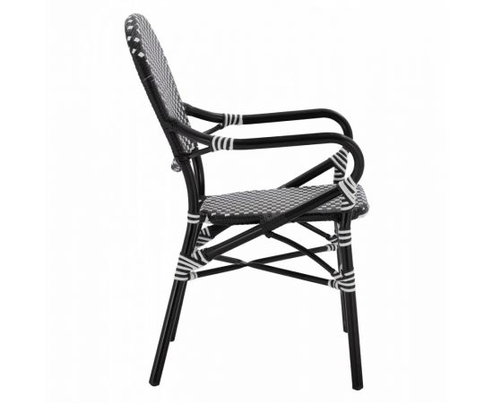 ΠΟΛΥΘΡΟΝΑ ΑΛΟΥΜΙΝΙΟΥ BAMBOO LOOK ΜΕ ΜΑΥΡΟ ΛΕΥΚΟ WICKER HM5793.02 56X63X96Y εκ. - ΚΑΡΕΚΛΕΣ - ΠΟΛΥΘΡΟΝΕΣ στο Milonadakis.gr