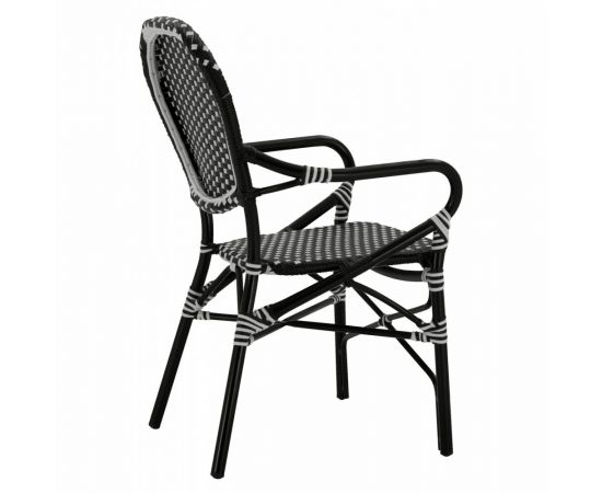 ΠΟΛΥΘΡΟΝΑ ΑΛΟΥΜΙΝΙΟΥ BAMBOO LOOK ΜΕ ΜΑΥΡΟ ΛΕΥΚΟ WICKER HM5793.02 56X63X96Y εκ. - ΚΑΡΕΚΛΕΣ - ΠΟΛΥΘΡΟΝΕΣ στο Milonadakis.gr