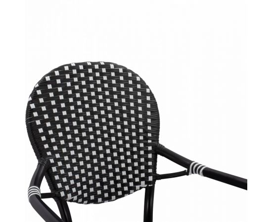 ΠΟΛΥΘΡΟΝΑ ΑΛΟΥΜΙΝΙΟΥ BAMBOO LOOK ΜΕ ΜΑΥΡΟ ΛΕΥΚΟ WICKER HM5793.02 56X63X96Y εκ. - ΚΑΡΕΚΛΕΣ - ΠΟΛΥΘΡΟΝΕΣ στο Milonadakis.gr