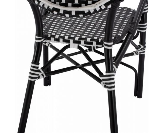 ΠΟΛΥΘΡΟΝΑ ΑΛΟΥΜΙΝΙΟΥ BAMBOO LOOK ΜΕ ΜΑΥΡΟ ΛΕΥΚΟ WICKER HM5793.02 56X63X96Y εκ. - ΚΑΡΕΚΛΕΣ - ΠΟΛΥΘΡΟΝΕΣ στο Milonadakis.gr