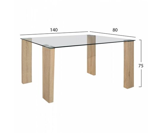 ΣΕΤ ΤΡΑΠΕΖΑΡΙΑ 5ΤΜΧ ΜΕ ΤΡΑΠΕΖΙ MORGAN 140Χ80X75 & ΠΟΛΥΘΡΟΝΕΣ LEAH ΚΥΠΑΡΡΙΣΙ HM11411 - ΤΡΑΠΕΖΑΡΙΕΣ στο Milonadakis.gr