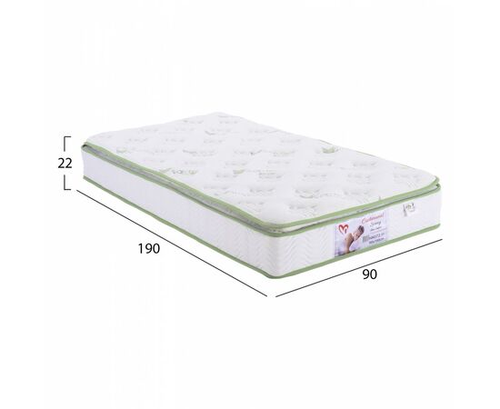 ΣΤΡΩΜΑ CONTINUOUS SPRING ΜΕ ΑΝΩΣΤΡΩΜΑ ALOE VERA 90X190 HM372.11 ΜΟΝΗΣ ΟΨΗΣ - CONTINUOUS SPRING στο Milonadakis.gr