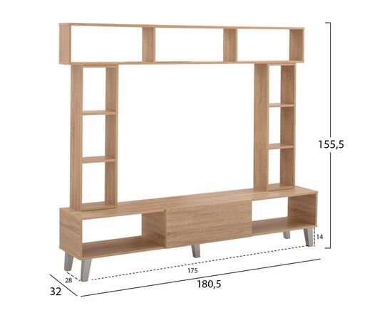 ΣΥΝΘΕΣΗ ΤΗΛΕΟΡΑΣΗΣ CHARLIZE SONAMA HM2253.02 180,5x32x155,5 εκ. - ΣΥΝΘΕΣΕΙΣ ΣΑΛΟΝΙΟΥ στο Milonadakis.gr