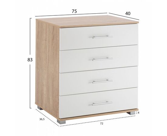 ΣΥΡΤΑΡΙΕΡΑ ΜΕΛΑΜΙΝΗΣ BRIANA HM2204.06 ME 4 ΣΥΡΤΑΡΙΑ SONAMA-ΛΕΥΚΟ 75x40x83Y εκ. - ΣΥΡΤΑΡΙΕΡΕΣ - ΤΟΥΑΛΕΤΕΣ στο Milonadakis.gr
