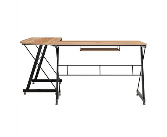 ΓΩΝΙΑΚΟ ΓΡΑΦΕΙΟ WALNUT ΕΠΙΦΑΝΕΙΑ ΜΕ ΜΕΤΑΛΛΙΚΟ ΣΚΕΛΕΤΟ HM2127.02 158Χ120Χ74εκ. - ΓΡΑΦΕΙΑ στο Milonadakis.gr