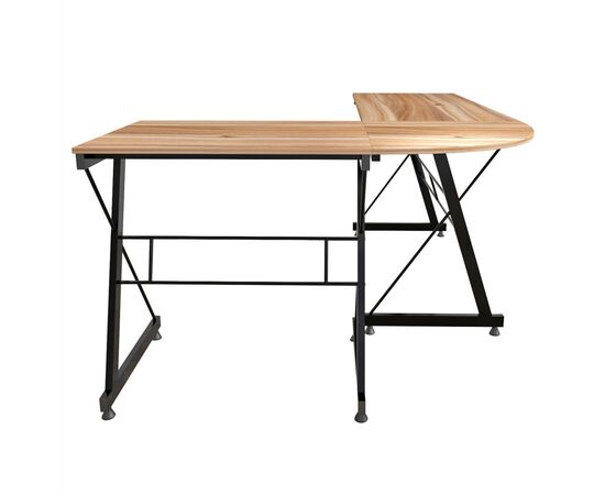 ΓΩΝΙΑΚΟ ΓΡΑΦΕΙΟ WALNUT ΕΠΙΦΑΝΕΙΑ ΜΕ ΜΕΤΑΛΛΙΚΟ ΣΚΕΛΕΤΟ HM2127.02 158Χ120Χ74εκ. - ΓΡΑΦΕΙΑ στο Milonadakis.gr