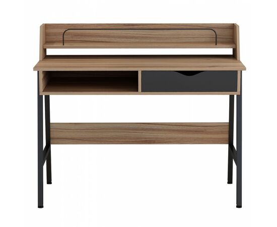 ΓΡΑΦΕΙΟ OLIVIER HM2129.02 ΜΕΛΑΜΙΝΗ ΣΕ ΚΑΡΥΔΙ-ΜΑΥΡΟ-ΜΑΥΡΟΣ ΜΕΤΑΛΛΙΚΟΣ ΣΚΕΛΕΤΟΣ 104x48x89Υεκ - ΓΡΑΦΕΙΑ στο Milonadakis.gr