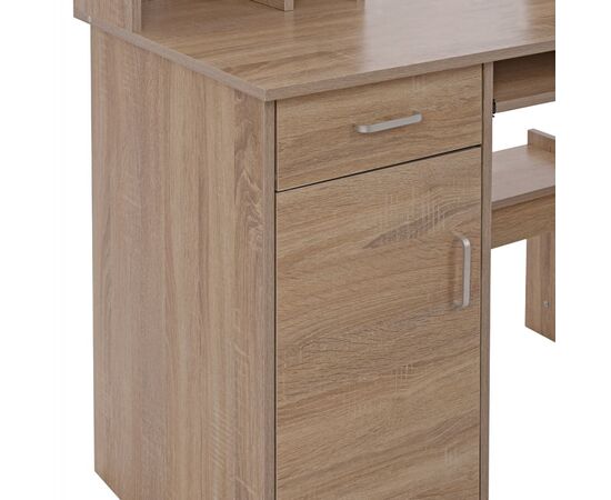 ΓΡΑΦΕΙΟ ΜΕ ΒΙΒΛΙΟΘΗΚΗ-ΡΑΦΙΕΡΑ STATUS HM2032.02 SONOMA 120X55X182 - ΓΡΑΦΕΙΑ στο Milonadakis.gr