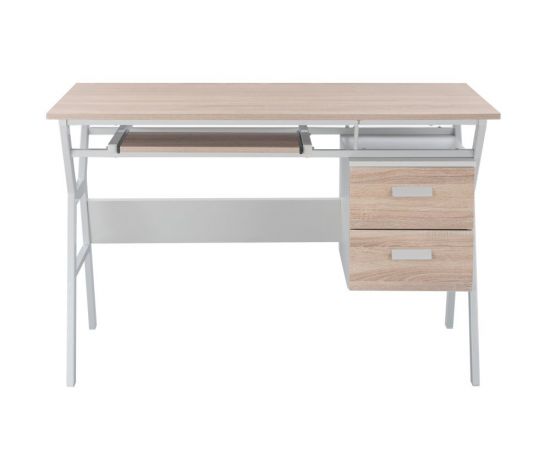 ΓΡΑΦΕΙΟ VITINO HM2130.01 ΜΕΛΑΜΙΝΗ-ΜΕΤΑΛΛΟ ΣΕ SONAMA-ΛΕΥΚΟ 120X60X76εκ. - ΓΡΑΦΕΙΑ στο Milonadakis.gr