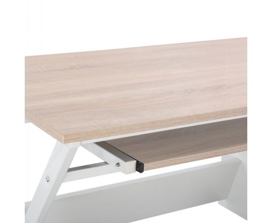 ΓΡΑΦΕΙΟ VITINO HM2130.01 ΜΕΛΑΜΙΝΗ-ΜΕΤΑΛΛΟ ΣΕ SONAMA-ΛΕΥΚΟ 120X60X76εκ. - ΓΡΑΦΕΙΑ στο Milonadakis.gr