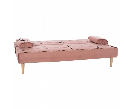ΚΑΝΑΠΕΣ ΚΡΕΒΑΤΙ WANDA HM3149.12 ΜΕ ΒΕΛΟΥΔΟ ΣΑΠΙΟ ΜΗΛΟ 188X83X83Y εκ. - ΚΑΝΑΠΕΔΕΣ-ΣΑΛΟΝΙΑ στο Milonadakis.gr