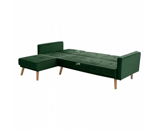 ΚΑΝΑΠΕΣ ΚΡΕΒΑΤΙ ΓΩΝΙΑ ΑΝΑΣΤΡΕΨΙΜΗ TALIA HM3153.03 ΒΕΛΟΥΔΟ ΚΥΠΑΡΙΣΣΙ 267x153x85 εκ. - ΚΑΝΑΠΕΔΕΣ-ΣΑΛΟΝΙΑ στο Milonadakis.gr