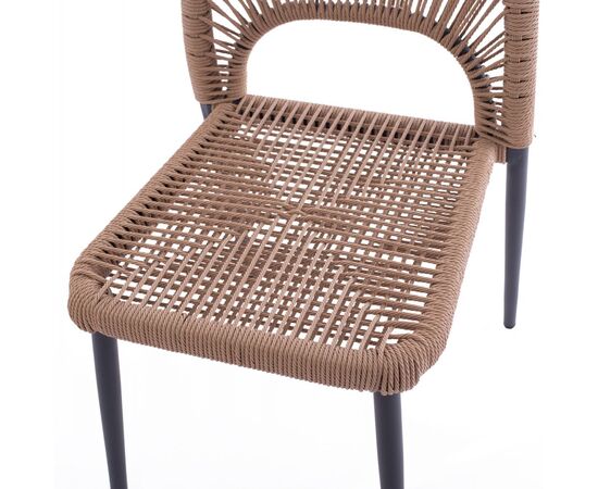 ΚΑΡΕΚΛΑ ΑΛΟΥΜΙΝΙΟΥ ΓΚΡΙ ΜΕ P.E.TWIST RATTAN ΜΠΕΖ HM5770.02 45x63x82Υ εκ. - ΚΑΡΕΚΛΕΣ - ΠΟΛΥΘΡΟΝΕΣ στο Milonadakis.gr