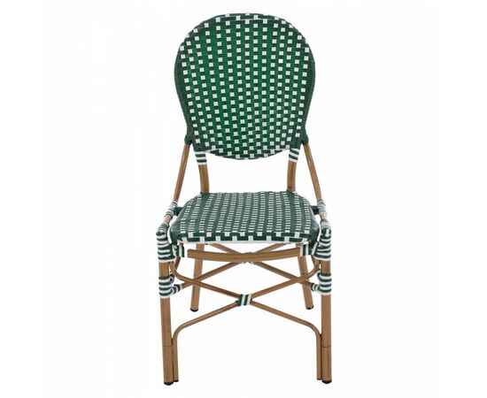 ΚΑΡΕΚΛΑ ΑΛΟΥΜΙΝΙΟΥ BAMBOO LOOK ΜΕ WICKER ΠΡΑΣΙΝΟ ΛΕΥΚΟ HM5792.01 47x55x98 εκ. - ΚΑΡΕΚΛΕΣ - ΠΟΛΥΘΡΟΝΕΣ στο Milonadakis.gr