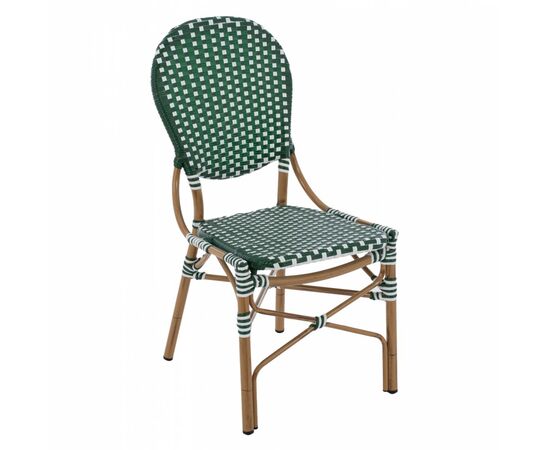 ΚΑΡΕΚΛΑ ΑΛΟΥΜΙΝΙΟΥ BAMBOO LOOK ΜΕ WICKER ΠΡΑΣΙΝΟ ΛΕΥΚΟ HM5792.01 47x55x98 εκ. - ΚΑΡΕΚΛΕΣ - ΠΟΛΥΘΡΟΝΕΣ στο Milonadakis.gr