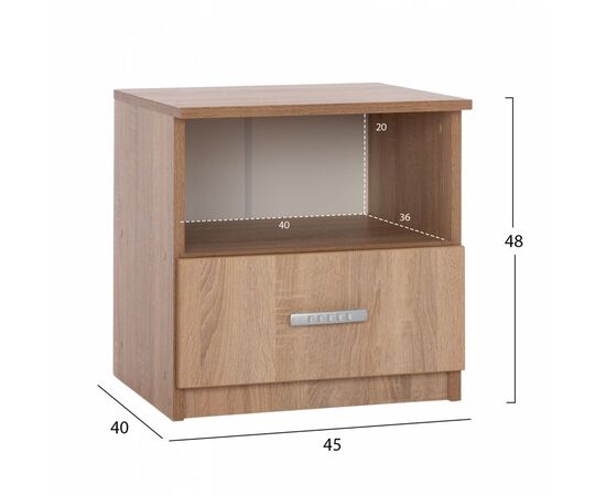 ΚΟΜΟΔΙΝΟ ΜΕ ΣΥΡΤΑΡΙ ADLER SONAMA OAK HM2431.01 45x40x48 εκ. - ΚΟΜΟΔΙΝΑ στο Milonadakis.gr
