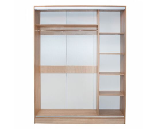 ΝΤΟΥΛΑΠΑ 2ΦΥΛΛΗ 180X60X210Υεκ. ΣΥΡΟΜΕΝΗ ΜΕ ΚΑΘΡΕΠΤΗ SONAMA OAK HM2437 - ΝΤΟΥΛΑΠΕΣ στο Milonadakis.gr