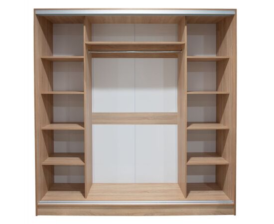 ΝΤΟΥΛΑΠΑ 3ΦΥΛΛΗ ΣΥΡΟΜΕΝΗ ΜΕ ΚΑΘΡΕΠΤΗ SONAMA OAK HM2435  200X60X210Υεκ - ΝΤΟΥΛΑΠΕΣ στο Milonadakis.gr