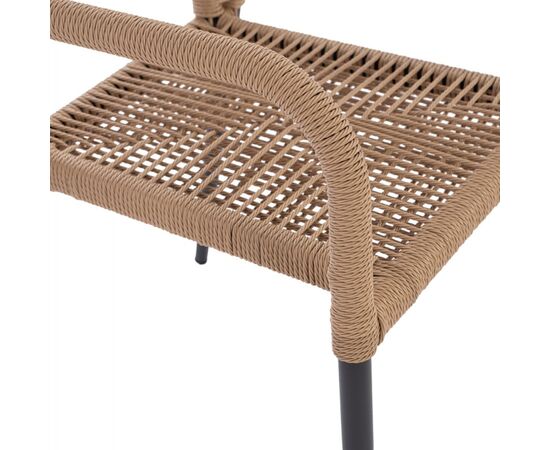 ΠΟΛΥΘΡΟΝΑ ΑΛΟΥΜΙΝΙΟΥ NOJO HM5771.02 ΓΚΡΙ ΜΕ P.E.TWIST RATTAN ΜΠΕΖ 55x63x82Y εκ. - ΚΑΡΕΚΛΕΣ - ΠΟΛΥΘΡΟΝΕΣ στο Milonadakis.gr