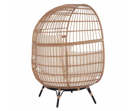 ΠΟΛΥΘΡΟΝΑ ΦΩΛΙΑ ALLEGRA HM5764 ΜΕ WICKER ΣΕ ΜΠΕΖ ΑΠΟΧΡΩΣΗ 110x85x148 εκ. - ΚΑΡΕΚΛΕΣ - ΠΟΛΥΘΡΟΝΕΣ στο Milonadakis.gr