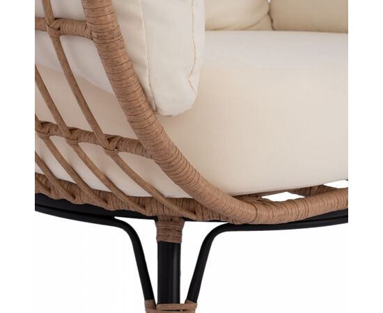 ΠΟΛΥΘΡΟΝΑ ΦΩΛΙΑ ALLEGRA HM5764 ΜΕ WICKER ΣΕ ΜΠΕΖ ΑΠΟΧΡΩΣΗ 110x85x148 εκ. - ΚΑΡΕΚΛΕΣ - ΠΟΛΥΘΡΟΝΕΣ στο Milonadakis.gr