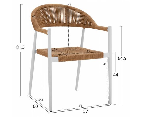 ΣΕΤ ΤΡΑΠΕΖΑΡΙΑ 3ΤΜΧ ΤΡΑΠΕΖΙ ΑΛΟΥΜΙΝΙΟΥ 80X80 & ΠΟΛΥΘΡΟΝΕΣ ΛΕΥΚΕΣ HM11440 - ΣΕΤ ΤΡΑΠΕΖΑΡΙΕΣ στο Milonadakis.gr