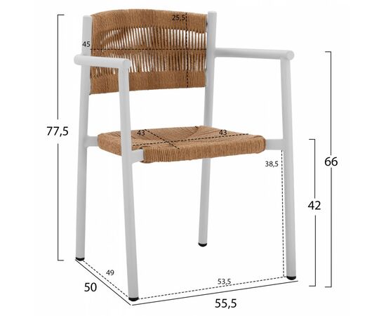 ΣΕΤ ΤΡΑΠΕΖΑΡΙΑ 3ΤΜΧ ΤΡΑΠΕΖΙ ΑΛΟΥΜΙΝΙΟΥ 80X80 & ΠΟΛΥΘΡΟΝΕΣ ΛΕΥΚΕΣ  HM11441 - ΣΕΤ ΤΡΑΠΕΖΑΡΙΕΣ στο Milonadakis.gr