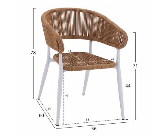 ΣΕΤ ΤΡΑΠΕΖΑΡΙΑ 3ΤΜΧ ΤΡΑΠΕΖΙ ΑΛΟΥΜΙΝΙΟΥ 80X80 & ΠΟΛΥΘΡΟΝΕΣ ΛΕΥΚΕΣ HM11442 - ΣΕΤ ΤΡΑΠΕΖΑΡΙΕΣ στο Milonadakis.gr