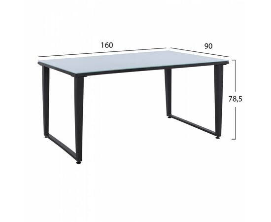 ΣΕΤ ΤΡΑΠΕΖΑΡΙΑ 7ΤΜΧ ΤΡΑΠΕΖΙ ΜΕ ΓΥΑΛΙ 160X90 & ΠΟΛΥΘΡΟΝΕΣ ΑΝΘΡΑΚΙ ΜΠΕΖ HM11448 - ΣΕΤ ΤΡΑΠΕΖΑΡΙΕΣ στο Milonadakis.gr