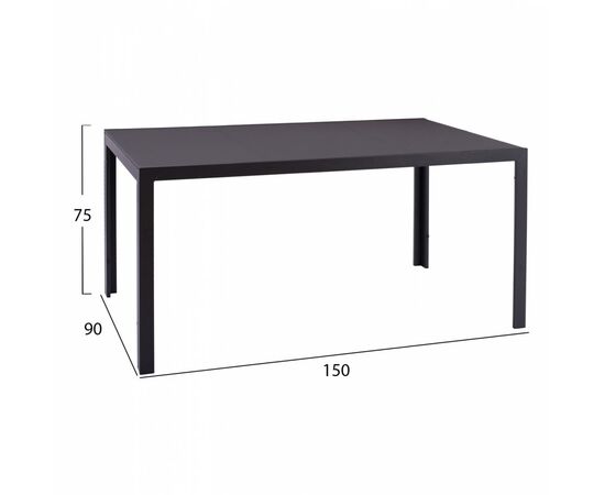 ΣΕΤ ΤΡΑΠΕΖΑΡΙΑΣ 7 ΤΜΧ ΤΡΑΠΕΖΙ ΓΚΡΙ 150X90 ΚΑΙ ΚΑΡΕΚΛΑ ΜΕ ΣΧΟΙΝΙ HM11526.01 - ΣΕΤ ΤΡΑΠΕΖΑΡΙΕΣ στο Milonadakis.gr