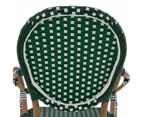 ΣΚΑΜΠΟ ΑΛΟΥΜΙΝΙΟΥ BAMBOO LOOK ΜΕ WICKER ΠΡΑΣΙΝΟ ΛΕΥΚΟ HM5794.01 56x60x126 εκ. - ΣΚΑΜΠΩ στο Milonadakis.gr