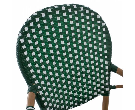 ΣΚΑΜΠΟ ΑΛΟΥΜΙΝΙΟΥ BAMBOO LOOK ΜΕ WICKER ΠΡΑΣΙΝΟ ΛΕΥΚΟ HM5794.01 56x60x126 εκ. - ΣΚΑΜΠΩ στο Milonadakis.gr