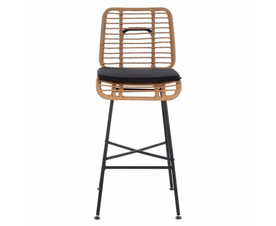 ΣΚΑΜΠΟ ΜΕΤΑΛΛΙΚΟ EDDIE ΜΕ ΜΑΞΙΛΑΡΙ HM5708 ΜΕ WICKER ΜΠΕΖ 45Χ46.5Χ115Υ εκ. - ΣΚΑΜΠΩ στο Milonadakis.gr