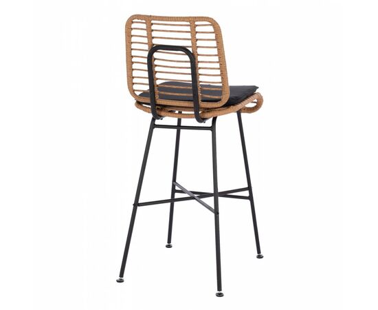 ΣΚΑΜΠΟ ΜΕΤΑΛΛΙΚΟ EDDIE ΜΕ ΜΑΞΙΛΑΡΙ HM5708 ΜΕ WICKER ΜΠΕΖ 45Χ46.5Χ115Υ εκ. - ΣΚΑΜΠΩ στο Milonadakis.gr