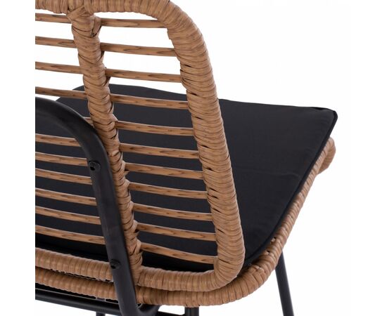 ΣΚΑΜΠΟ ΜΕΤΑΛΛΙΚΟ EDDIE ΜΕ ΜΑΞΙΛΑΡΙ HM5708 ΜΕ WICKER ΜΠΕΖ 45Χ46.5Χ115Υ εκ. - ΣΚΑΜΠΩ στο Milonadakis.gr