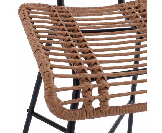 ΣΚΑΜΠΟ ΜΕΤΑΛΛΙΚΟ EDDIE ΜΕ ΜΑΞΙΛΑΡΙ HM5708 ΜΕ WICKER ΜΠΕΖ 45Χ46.5Χ115Υ εκ. - ΣΚΑΜΠΩ στο Milonadakis.gr