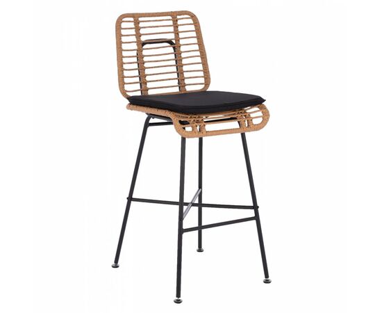 ΣΚΑΜΠΟ ΜΕΤΑΛΛΙΚΟ EDDIE ΜΕ ΜΑΞΙΛΑΡΙ HM5708 ΜΕ WICKER ΜΠΕΖ 45Χ46.5Χ115Υ εκ. - ΣΚΑΜΠΩ στο Milonadakis.gr