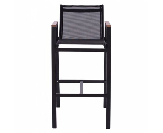 ΣΚΑΜΠΟ ΜΠΑΡ ΑΛΟΥΜΙΝΙΟΥ ΑΝΘΡΑΚΙ ΜΕ POLYWOOD 52 x 58 x 108 εκ. HM5790.02 - ΣΚΑΜΠΩ στο Milonadakis.gr